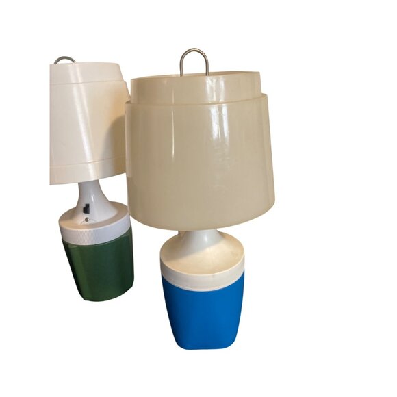 Vintage Ray-O-Vac No. 100 Table Lamp Set Retro Mid-Century Modern Lighting Decor - Picture 4 of 13